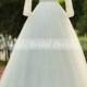 Summer 2015 New Design Wedding Dress with Long Sleeves Charming V-neck Design Beading Sequins Bridal Wedding Gown Fine Tulle A-line Gowns