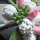 bling bridal bouquet, art clay flower bouquet make order