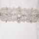 Wide bridal sash, bridal belt crystal sash wedding dress sash