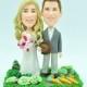 Custom wedding cake topper, personalized cake topper, Bride and groom cake topper, Mr and Mrs cake topper