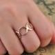 Precious~~~ 14k rose gold ring/Open ring /”Open circle ring“ Open gold ring/ 8mm width/Anniversary jewelry/Birthday/Wedding jewelry