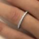 Full Round Ring - 925K Silver with Swarovski Stone - Wedding Band - Engagement Ring - Thin Wedding Band - Ring - Christmas Gift