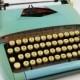 WEELEND SALE - Working Blue 1960s Tower Citation 88, Manual Typewriter, with Hard Case