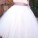 Tutu Dress, Flower Girl Dress, Ivory, Off White Tulle, Lilac, Lavender Ribbon, Handmade Satin Flower, Portrait, Wedding Flower Girl Dress