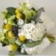Bridal Bouquet - billy buttons, natural bouquet, woodland bouquet, nature bouquet, nature wedding, outdoor wedding
