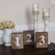 Handmade Custom Table Numbers, Wedding Numbers, Wood Table Numbers, Rustic Wedding, Single/Double Sided Numbers, Wooden Number, Block Number