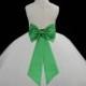 Ivory Flower Girl dress tie sash pageant wedding bridal recital children tulle bridesmaid toddler elegant sizes 12-18m 2 4 6 8 10 12 