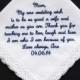 Embroidered Mother of the Bride Wedding Handkerchief
