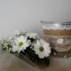 Flower girl basket bucket rustic wedding shabby chic wedding accessory here comes the bride