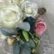 Nature Bouquet - Peony Bouquet - Rose Bouquet - True Touch Bouquet - True Touch Rose Bouquet - Nature Bridal Bouquet - True Touch Peony