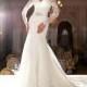 Charming Lace Mermaid Wedding Dresses Vestidos De Noiva 2016 Sweetheart Sheer Long Sleeves Beaded Sash Illusion Bridal Gowns Custom Online with $125.5/Piece on Hjklp88's Store 