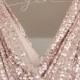 Reserved - Custom order for full length maxi rose gold sequin bridesmaids dresses for lindsaymaltmann
