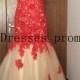 Long prom dress 2014 -Lace prom dress / Lace evening dress /Tulle evening gown long party dress / Tulle formal dress / backless prom dress