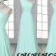 Mint green Bridesmaid Dress,one shoulder bridesmaid dresses,long prom dress, Mint green long Bridesmaid dresses,custom color/size prom dress