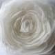 Ivory Wedding Hair Flower, Ivory Hair Fascinator, Bridal Hair Accessory, Hair Clip