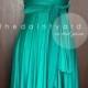 Short Straight Hem Teal Green Infinity Dress Multiway Dress Bridesmaid Dress Convertible Dress Wrap Dress Maid of Honor Dress Prom Dress