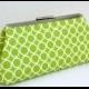 Green Clutch Handbag for Bridesmaids Gift or Holiday Gift- Design your Own in Various Colors and Patterns