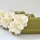 SET of 3 Small Bridesmaids clutches / Wedding clutch / Prom Clutch - CUSTOM COLOR