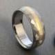 Gold Titanium Ring, Mosaic Finish, Titanium Band, Yellow Gold Ring, Mens Titanium Ring, Womens Titanium Ring, Titanium Wedding Ring