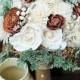 Winter wedding, Wedding bouquet, Sola bouquet, wedding bouquet, cream bouquet