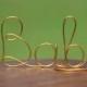 Gold Wire Baby Cake Toppers - Baby shower decorations- Bridal Shower - Rustic Country Chic Wedding