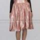 Charlotte - Blush Pink Sequin Skirt, Rose Gold Skirt, Birthday Skirt, Party Skirt, Bridesmaids Skirt, Midi Sequin Skirt