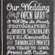 Chalkboard Shenanigans Wedding Sign, Printable Wedding Sign, Chalkboard Open Bar Sign, Shenanigans Sign, Wedding Decor, Instant Download