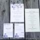 Rustic Wedding Invitation, RSVP Card with Envelopes - Mason Jar Invitation Deposit 