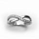 Diamond Infinity Knot Ring, Diamond Infinity Ring, White Gold Infinity Ring, Gold Infinity Diamond Ring, Infinity Engagement Ring Love Knot