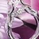 14k White Gold Verragio INS-7060 Intertwined Diamond Engagement Ring