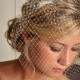 Birdcage Veil - Classic Russian Net Birdcage - Ivory, White or Black