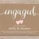 Engagement party invitation / rustic couples shower invitation / rustic engagement shower invite