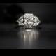 Antique Art Deco Engagement Ring in Platinum with 1.20ct Old European Cut Diamond VEG #5