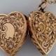 1890's Antique Locket TRUE LOVE 9K Rose Gold Antique Locket Necklace Floral Heart Locket Wedding Anniversary Gift Jewelry