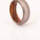 bocote wood ring titanium wedding band wooden ring