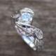 Leaf Diamond Engagement Ring, Engagement Leaf Ring, Leaves Engagement Ring, Leaf Engagement Ring, Natural Engagement Ring, Floral Engagement