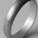 Men's Narrow Wedding Ring Domed Aluminum 10th Anniversary