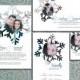 Snowflakes - Printable Wedding Invitation Suite with Engagement Photos