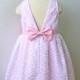 Pink Pastel Sorbet Birthday Party Dress or Flower Girl Dress for Toddler and Girl