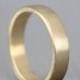 Yellow Gold Men's Wedding Band - 14K Yellow Gold - Matte Finish - 4 mm wide - Mens Wedding Ring - Made in Canada - Commitment Ring