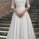 New Style Wedding Dresses With Wrap Satin Pleated Ivory Vestido De Novia Applique A-Line Chapel Length Bridal Ball Dresses Gowns Train Online with $126.39/Piece on Hjklp88's Store 