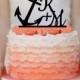 Personalized Anchor Wedding Initials Cake Topper Monogram cake topper Personalized Cake topper Acrylic Cake Topper