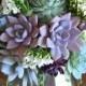 Succulent Wedding Bouquet, Succulent Bridesmaid Bouquet