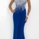 Train Prom Dress with Crystal