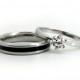 Personalized Unique Couples Wedding Bands Anniversary Rings Set for 2