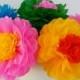 Tissue Paper Fiesta Flowers - Set of 10 flowers  Decor//Birthdays//Fiesta//Mexico//Parties//Cinco de Mayo