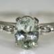 Green Amethyst Ring Prasiolite Ring Antique Style Sterling Silver Ring  February Birthstone Ring Size 7 Gemstone Ring  Maggie McMane Designs