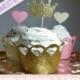 Customizes 12 Princess Cupcake Toppers, Princess Birthday decorations, Birthday cake toppers, Princess party, Princess Tiara Cupcake