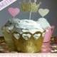 24 Princess Cupcake Toppers, Princess Birthday decorations, Birthday cake toppers, Princess party, Princess Tiara Cupcake, birthday party