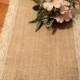 Burlap and Lace Table Runner Shower Decorations Vintage Wedding Decor Custom Size Available Elegant and Romantic Style Wedding